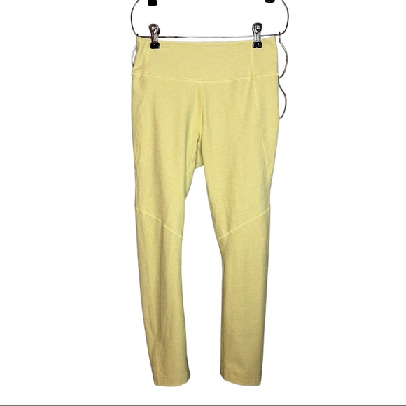 Outdoor Voices Yellow 3/4 Length Warm Up Leggings S - Picture 2 of 11